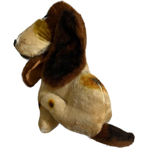 Rare Vintage La Mar Basset Hound Dog Flocked Plush Realistic Stuffed Animal HTF - Picture 9 of 16